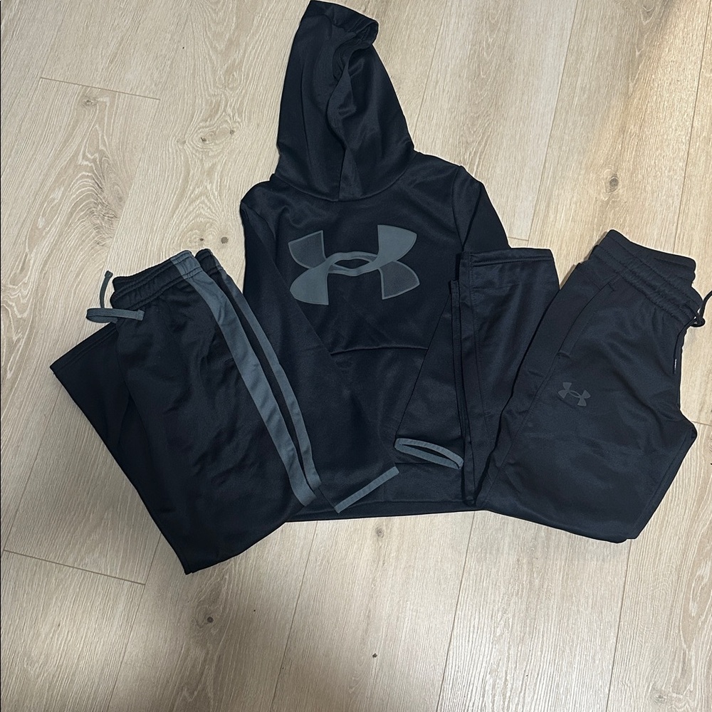 Under Armour Black Hoodie and Joggers Set